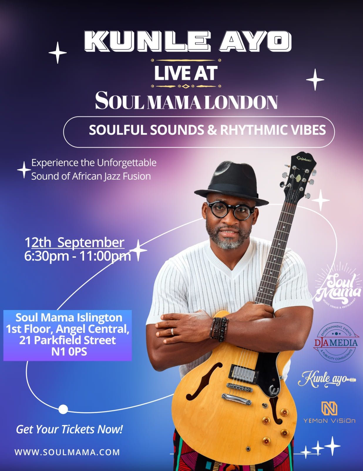 KUNLE AYO LIVE AT SOUL MAMA - SOULFUL EVENING