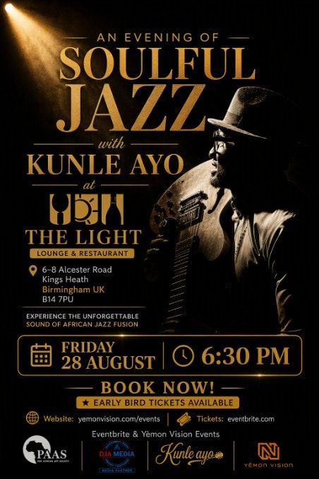 AN EVENING OF SOULFUL JAZZ WITH KUNLE AYO