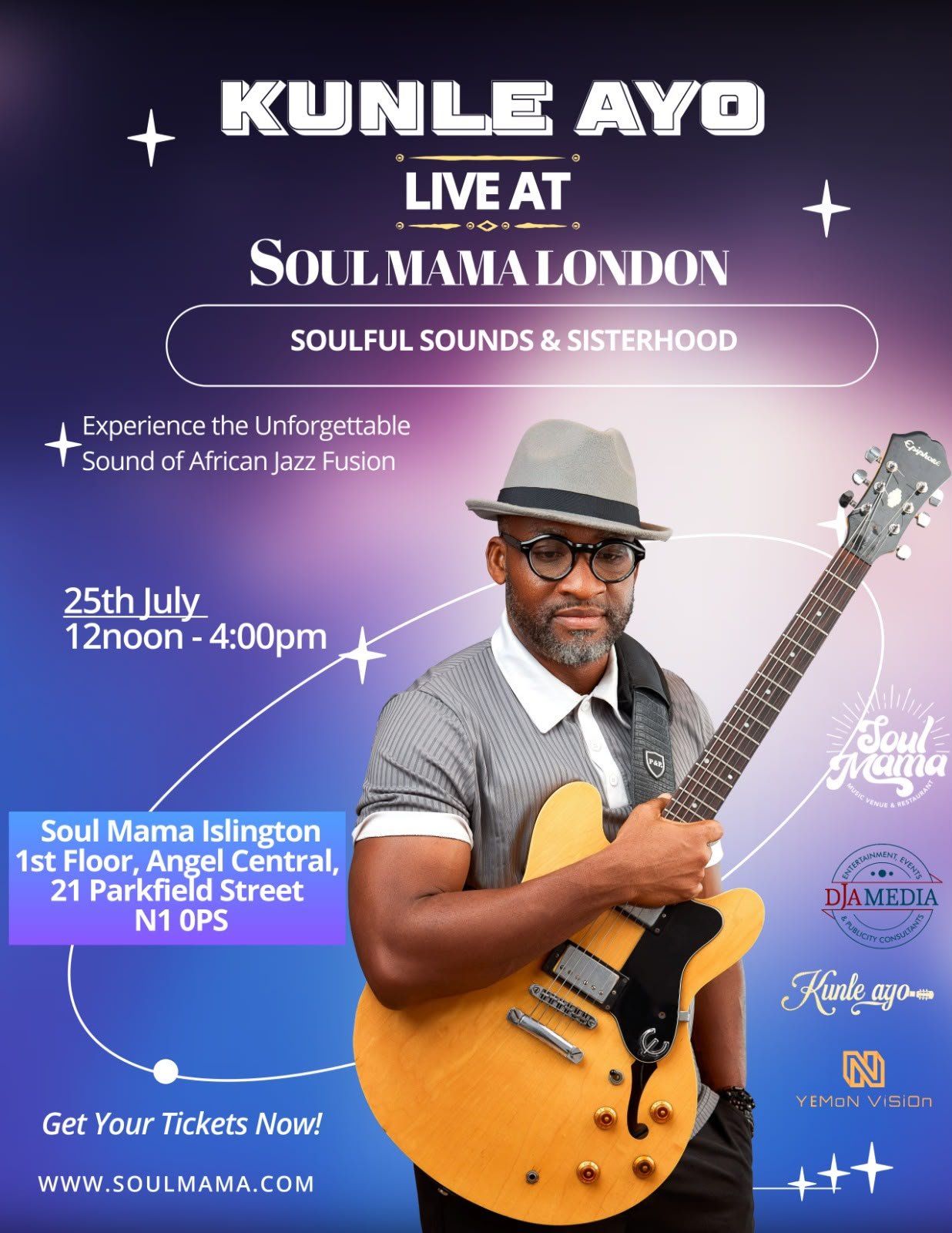 KUNLE AYO LIVE AT SOUL MAMA - SOULFUL BRUNCH event